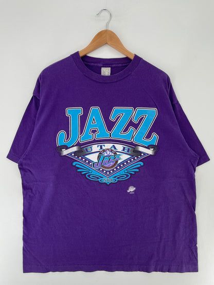 90's UTAH JAZZ Made in USA Size XXL Vintage NBA T-shirt / E7141T