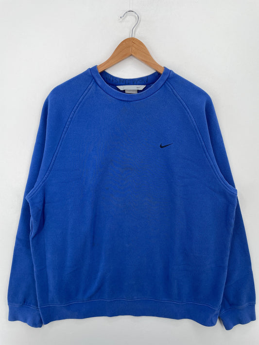 00' NIKE MINI SWOOSH Size L Vintage Sweat-Shirt / G6089S