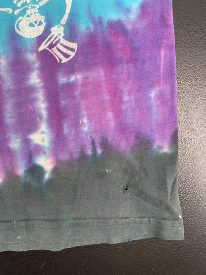 .90's LIQUID BLUE SKELETON Made in USA Size XL Music T-shirt / E6921T
