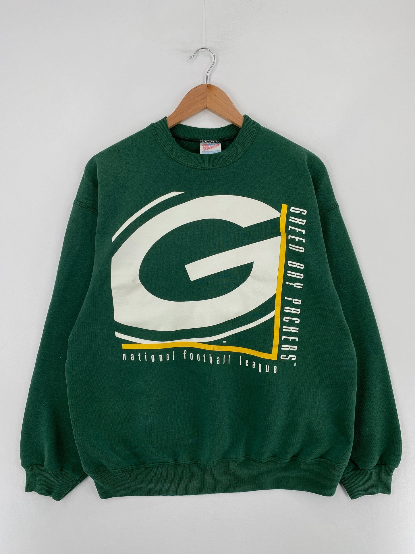 .90's GREEN BAY PACKERS Size XL Vintage NFL Sweat-Shirt / F3520S
