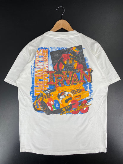 1999 NASCAR ERNIE IRVAN M&M'S Size No Tag (Approx.L) Vintage Racing T-shirt / F1945T