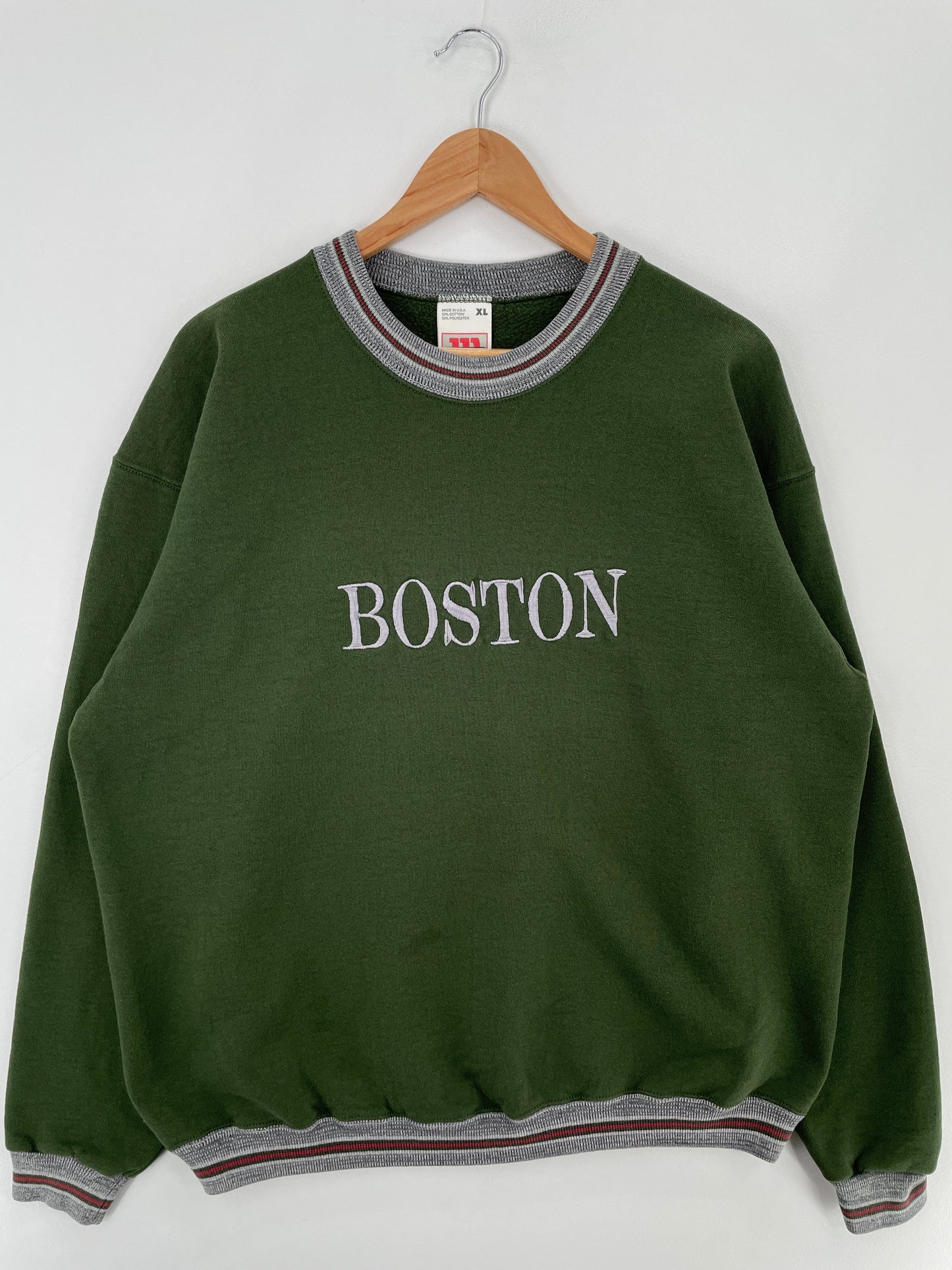 90's WILSON x BOSTON Made in USA Size XL Vintage Sweat-Shirt / F557S