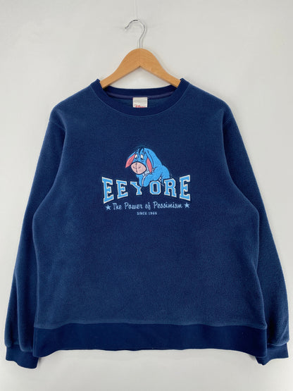 Vintage DISNEY EEYORE Size M Fleece / F6200S