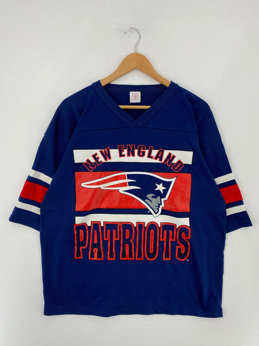90’s NEW ENGLAND PATRIOTS Made in USA Size L Vintage NFL T-shirt / F1080T