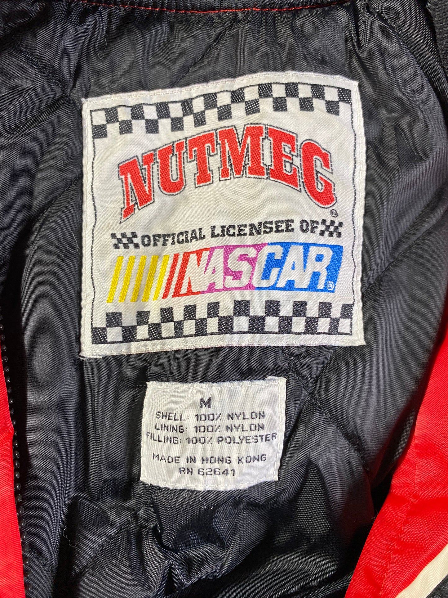 Vintage NASCAR x EARNHARDT Size M Racing Nylon Jacket / G3921N