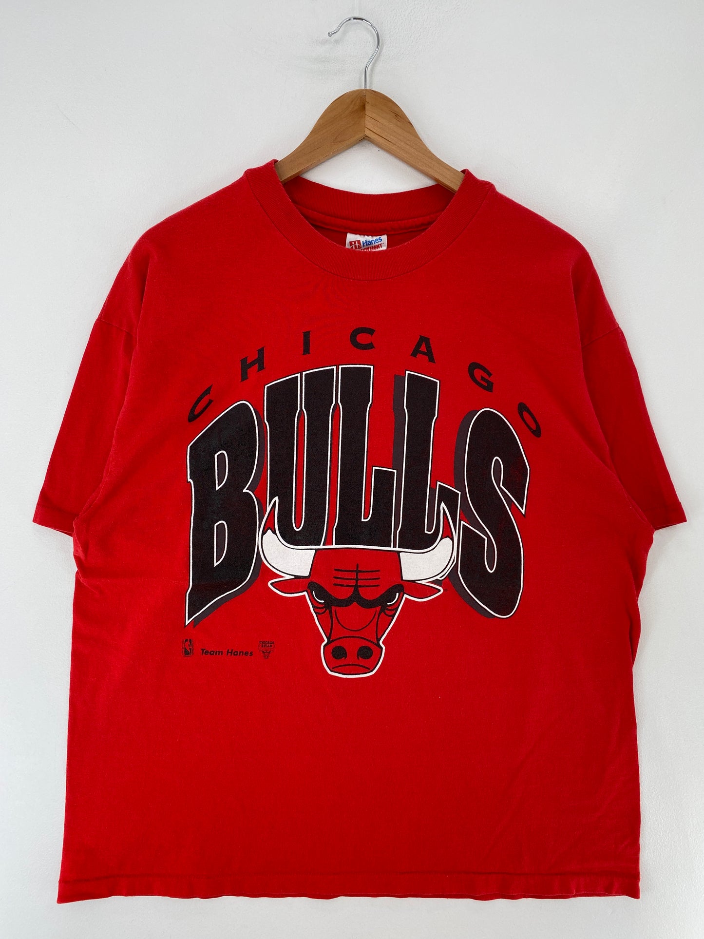 00' CHICAGO BULLS Size XL Vintage NBA T-shirt / E9884T