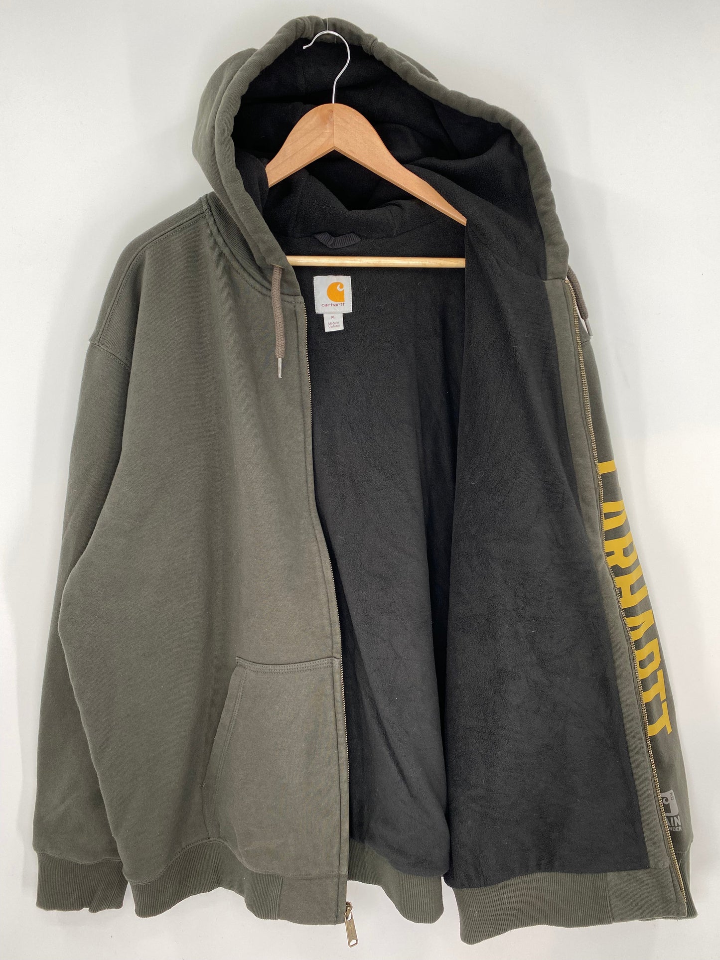 Vintage CARHARTT Size XL Zip-up Hoodie Sweat-Shirt / F2248S