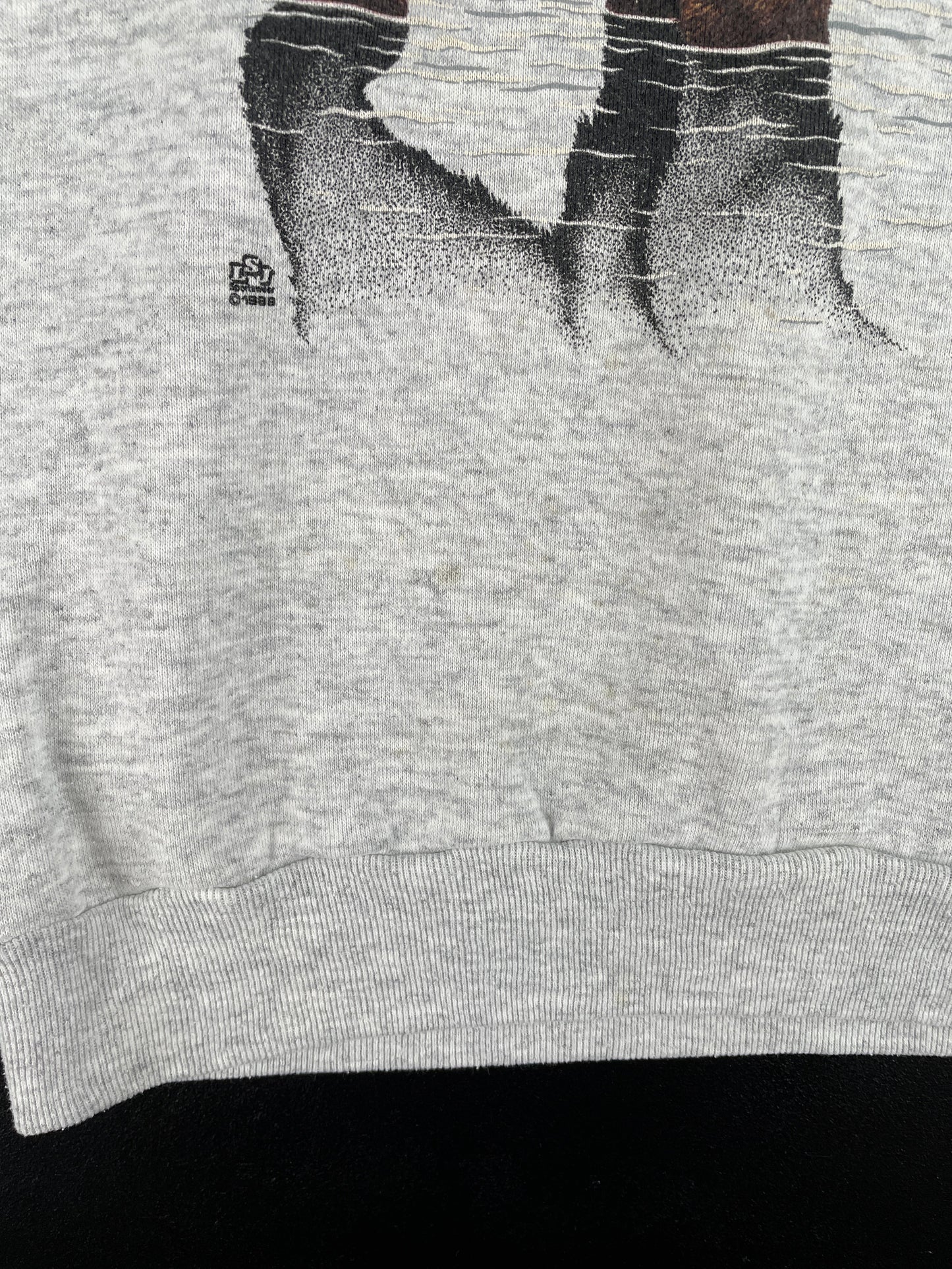 90's BEAR Made in USA Size L Vintage Animal Sweat-Shirt / F9946S
