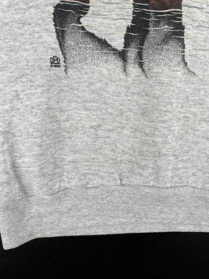 90's BEAR Made in USA Size L Vintage Animal Sweat-Shirt / F9946S