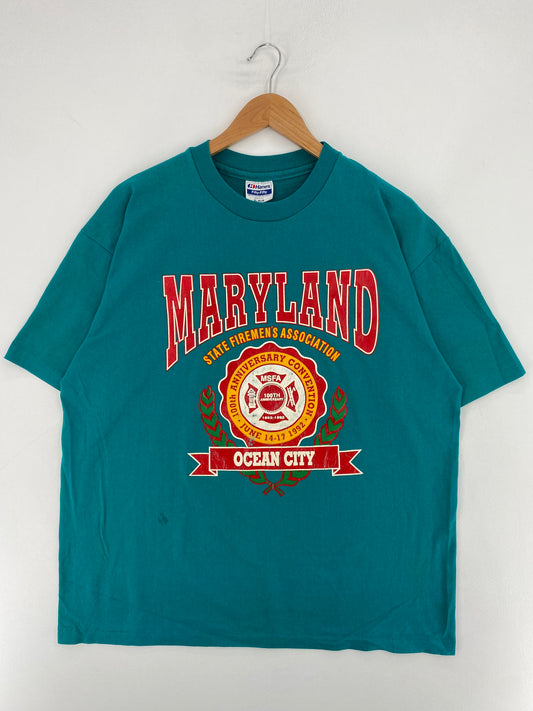 90's MARYLAND Made in USA Size XL Vintage T-Shirt / E9354T