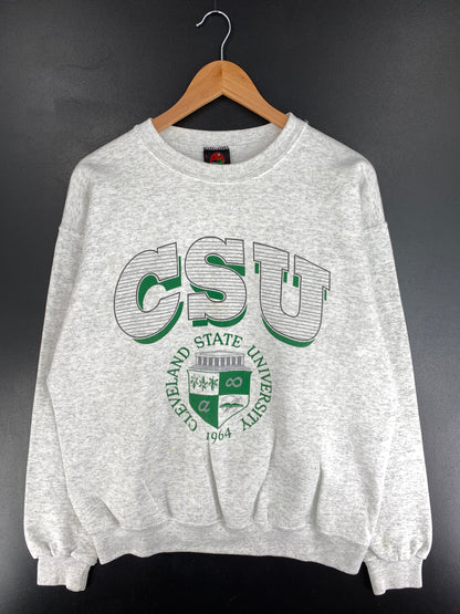 90's CLEVELAND STATE UNIVERSITY Made in USA Size L Vintage College Sweat shirt / E9219S