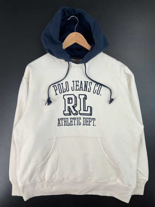 Vintage POLO JEANS RALPH LAUREN Size L Vintage Hoodie Sweat-Shirt / F7604S