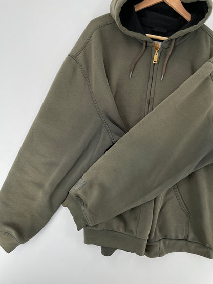 Vintage CARHARTT Size XXL Zip-up Hoodie Sweat-Shirt / E7937S
