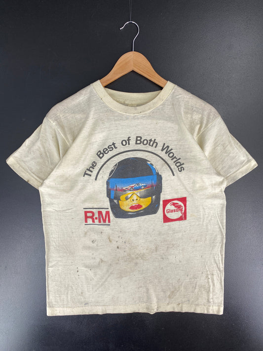 80's THE BEST OF BOTH WORLDS Made in USA Size L Vintage T-shirt / F1943T