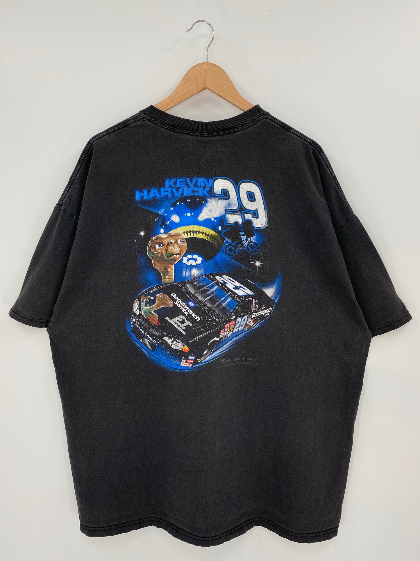90's E.T. x KEVIN HARVICK Size XXL Vintage Racing T-Shirt / E6910T