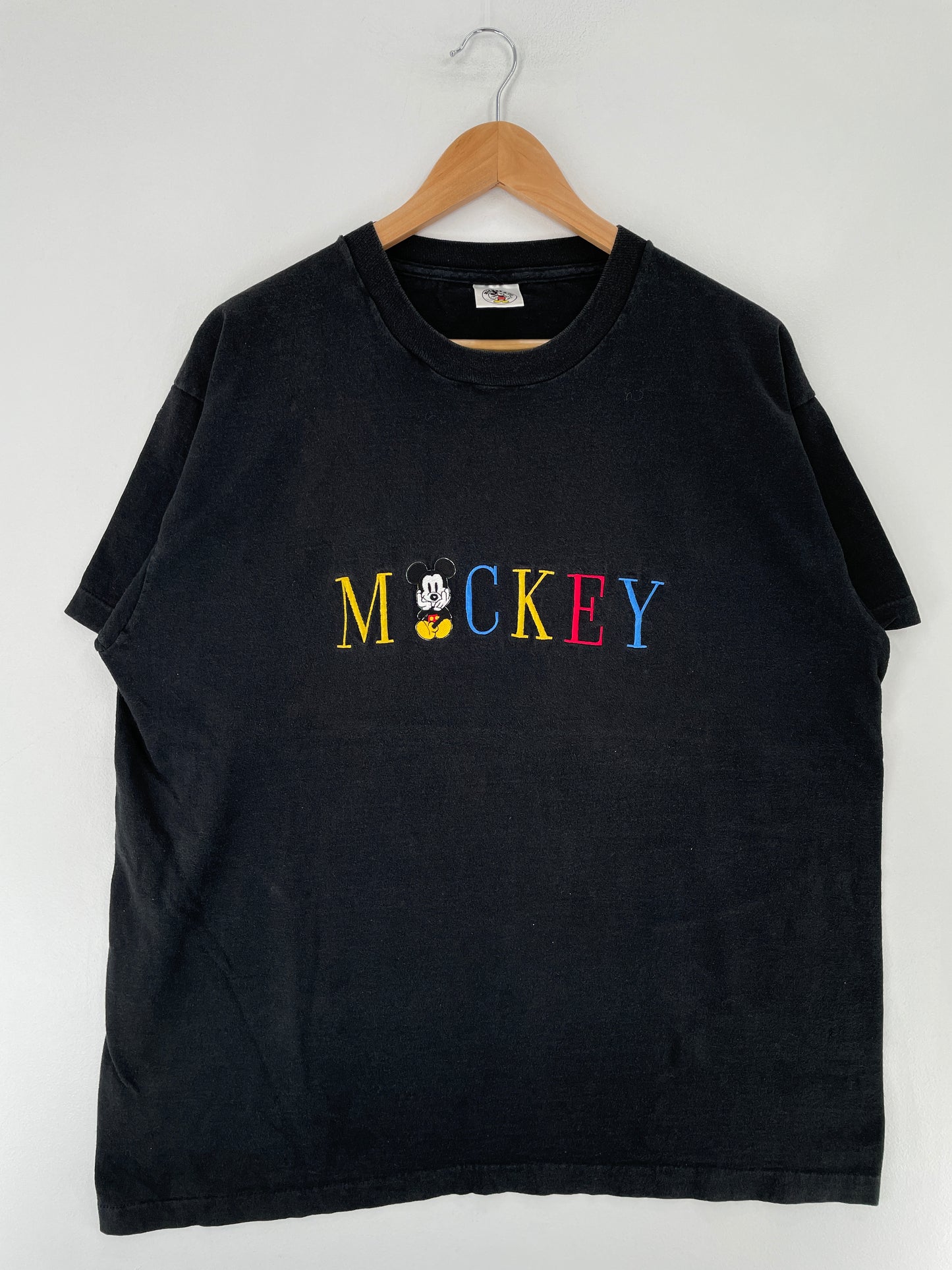 90's DISNEY MICKEY Made in USA Size Approx.XL Vintage T-shirt / E7080T