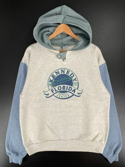 90's KENNEDY FLORIDA Made in USA Size L-XL Vintage Hoodie Sweat-shirt / F3739S