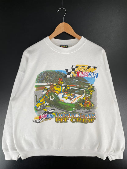 1995 NASCAR x LOONEY TUNES Made in USA Size XL Vintage Sweat-shirt / F3519S