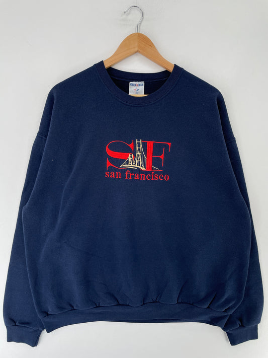 Vintage SAN FRANCISCO Size XL Vintage Sweat-Shirt / F7551S