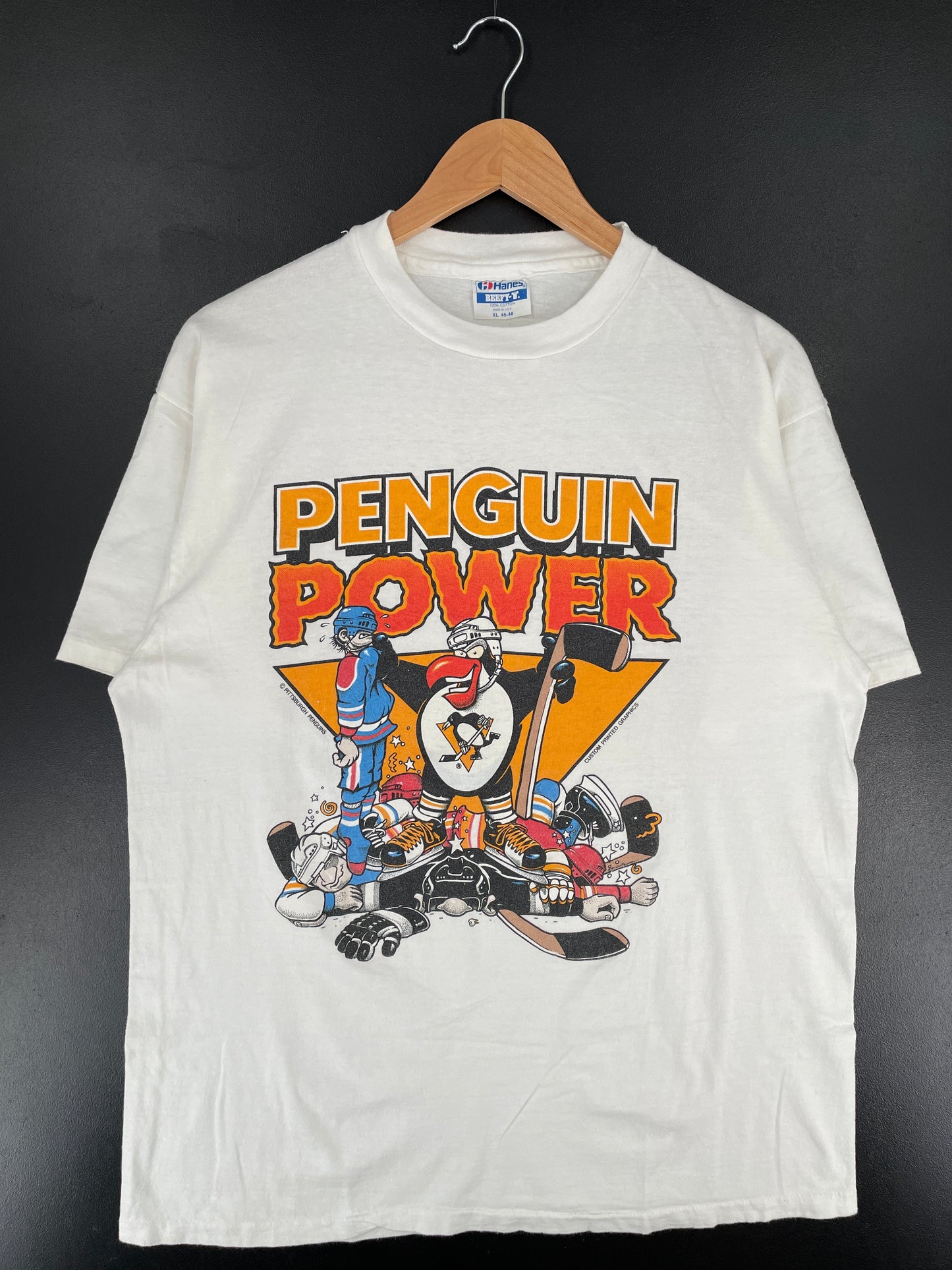90's PITTSBURGH PENGUINS Made in USASize XL Vintage NHL T-shirt / G3717T