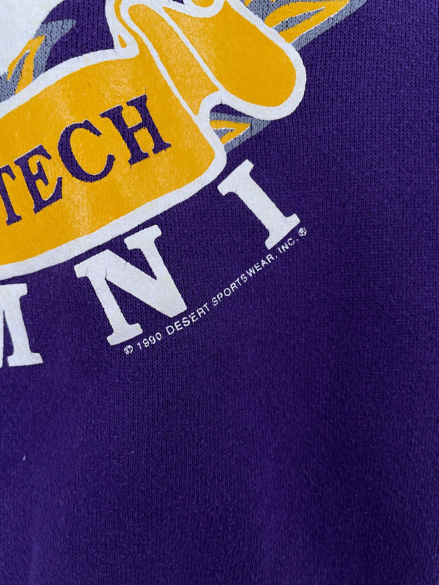 1990 TENNESSEE TECHNOLOGICAL UNIVERSITY Made in USA Size XL Vintage College Sweat-Shirt / G2101S