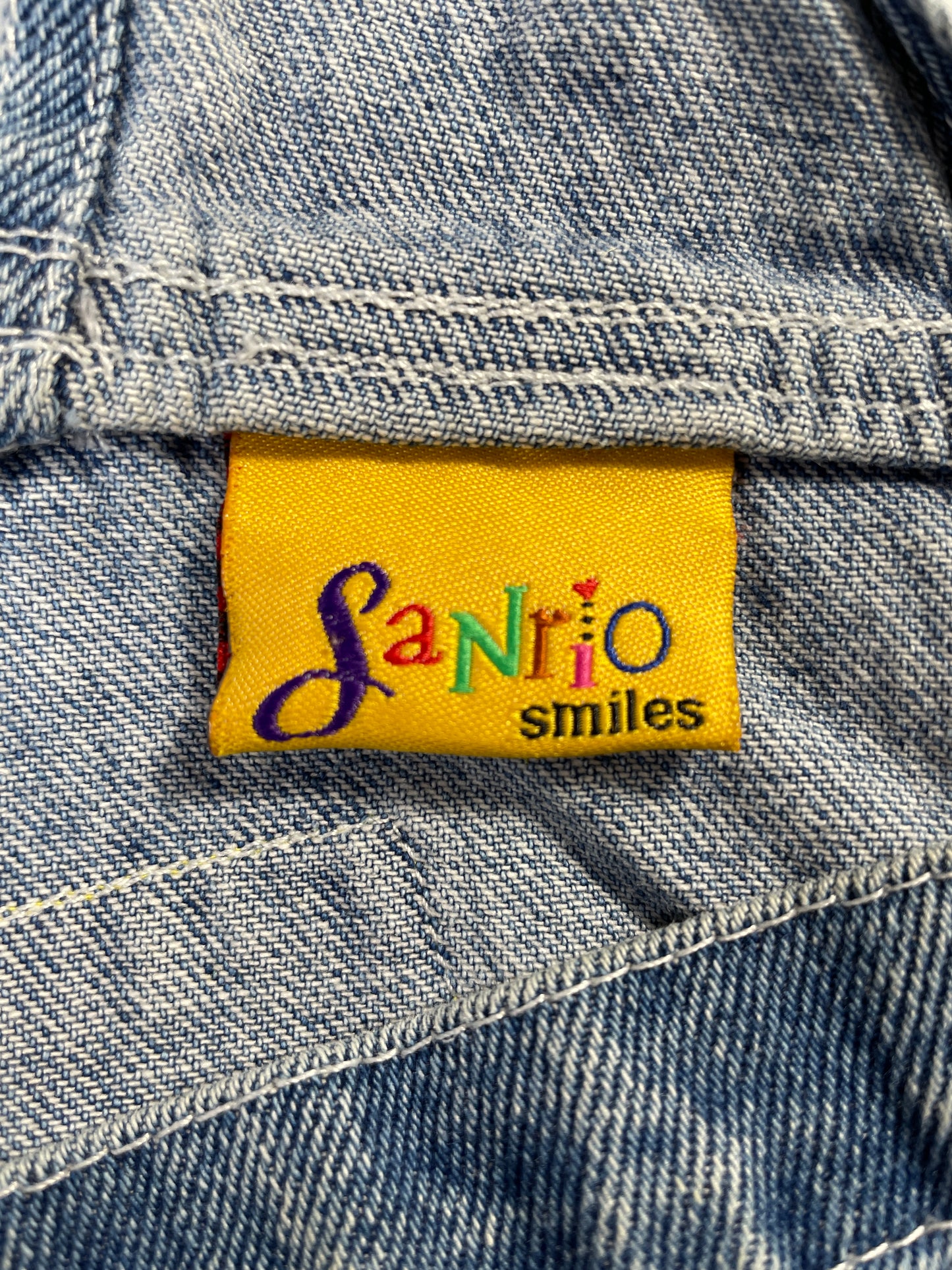 Vintage SANRIO HELLO KITTY Size Approx.L Denim Overall / E7839P