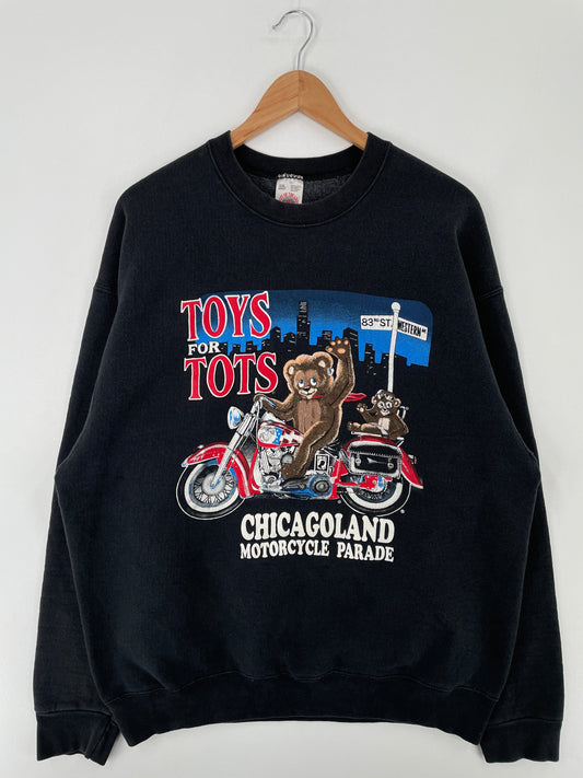 1995 TOYS FOR TOTS Made in USA Size XXL Vintage Sweat-shirt / G3841S