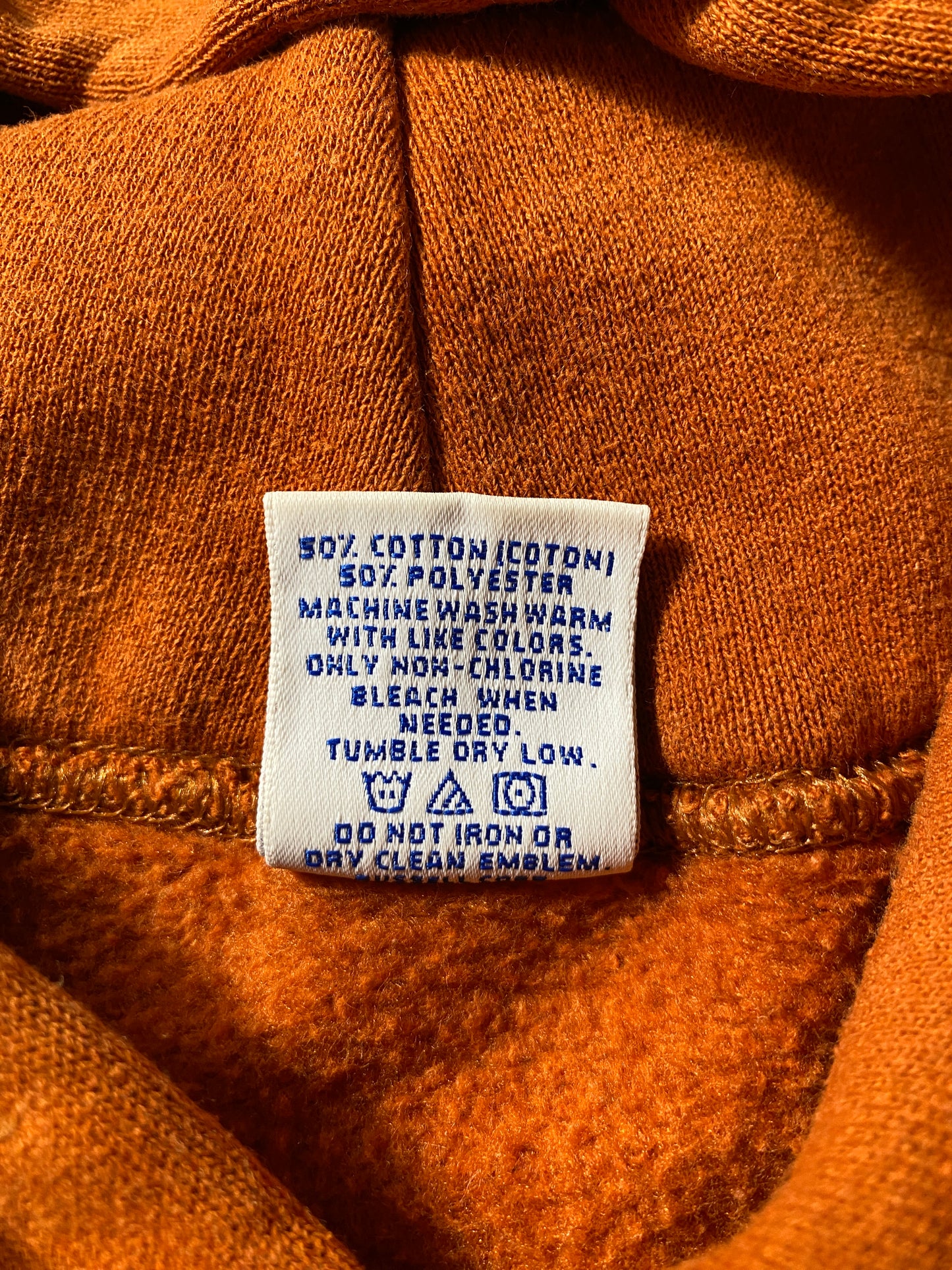 Vintage TEXAS Size L Vintage College Hoodie Sweat-shirt / F490S