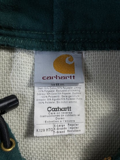 Vintage CARHARTT Size XL Zip Up Hoodie Sweat-Shirt / F227S