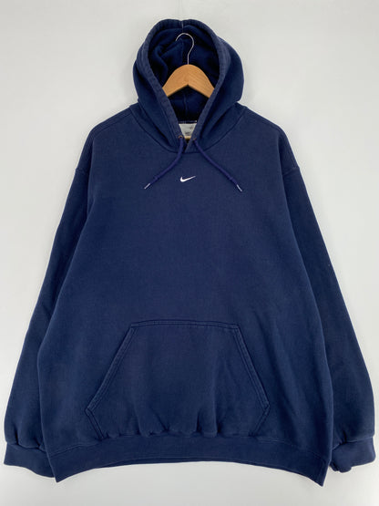 00’ NIKE CENTER SWOOSH Size XXL Vintage Hoodie Sweat-shirt / E8282S
