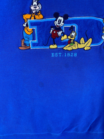 00' DISNEY MICKEY AND FRIENDS Size L Vintage Sweat-Shirt / F4620S