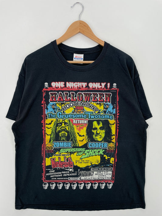 2010 HALLOWEEN HOOTENANNY Size XL Vintage Music Tour T-shirt / E7373T
