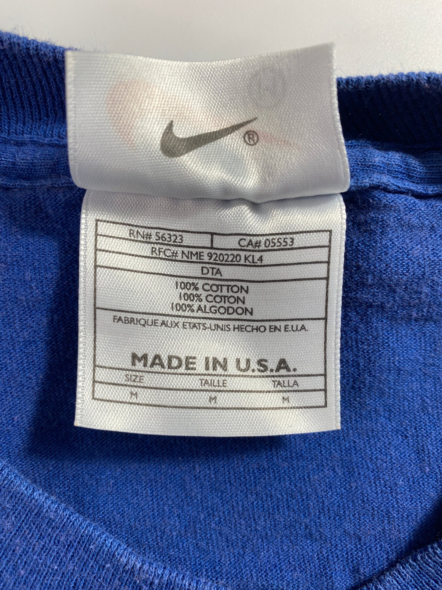90's NIKE TENNIS CAMPS Made in USA Size M Vintage T-shirt / E9530T