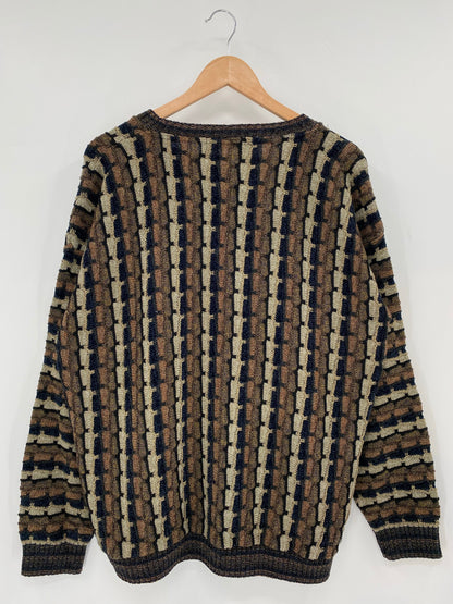 Vintage 3D COOGI- Style Size L Knit Sweater / F1804K