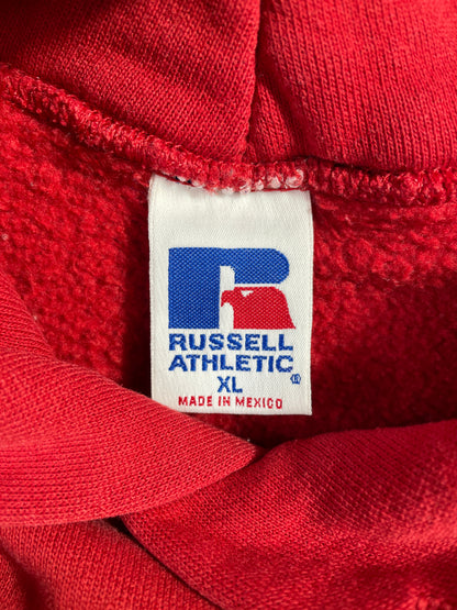 90's RUSSELL x ISU Size XL Vintage College Hoodie Sweat-shirt / E7700S
