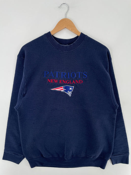 90's SALEM x NEW ENGLAND PATRIOTS Made in USA Size L Vintage NFL Sweat-shirt / F1508S
