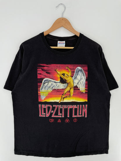 00' LED ZEPPELIN Size XL Vintage Music T-Shirt / F386T
