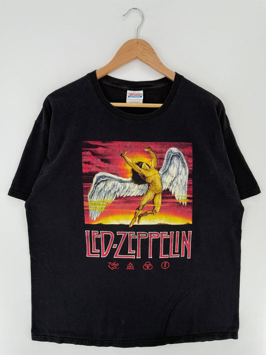 00' LED ZEPPELIN Size XL Vintage Music T-Shirt / F386T