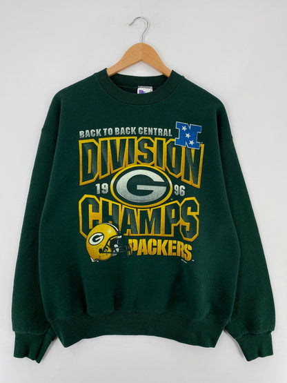 .1996 GREEN BAY PACKERS  Made in USA Size L Vintage NFL Sweat-shirt / F1725S