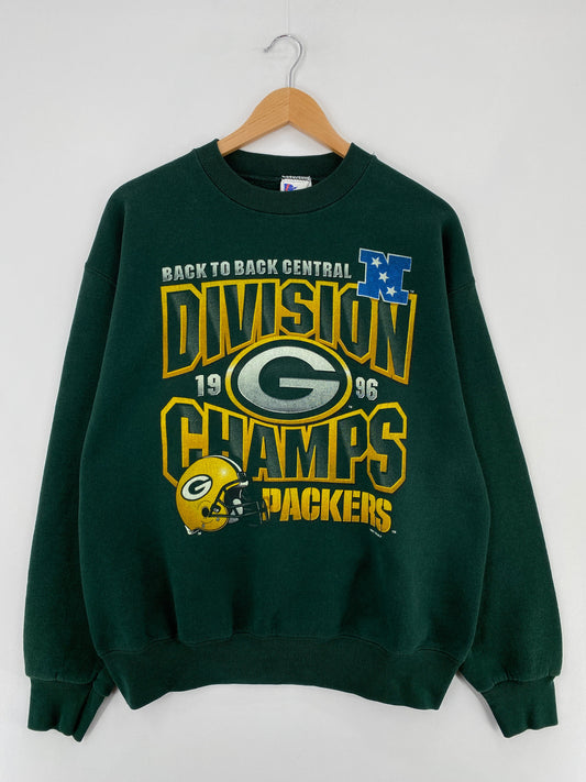 .1996 GREEN BAY PACKERS  Made in USA Size L Vintage NFL Sweat-shirt / F1725S