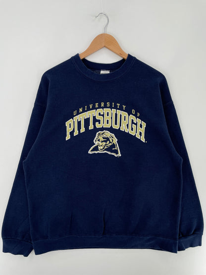 Vintage UNIVERSITY OF PITTSBURGH Size XXL Vintage College Sweat shirt / F4167S