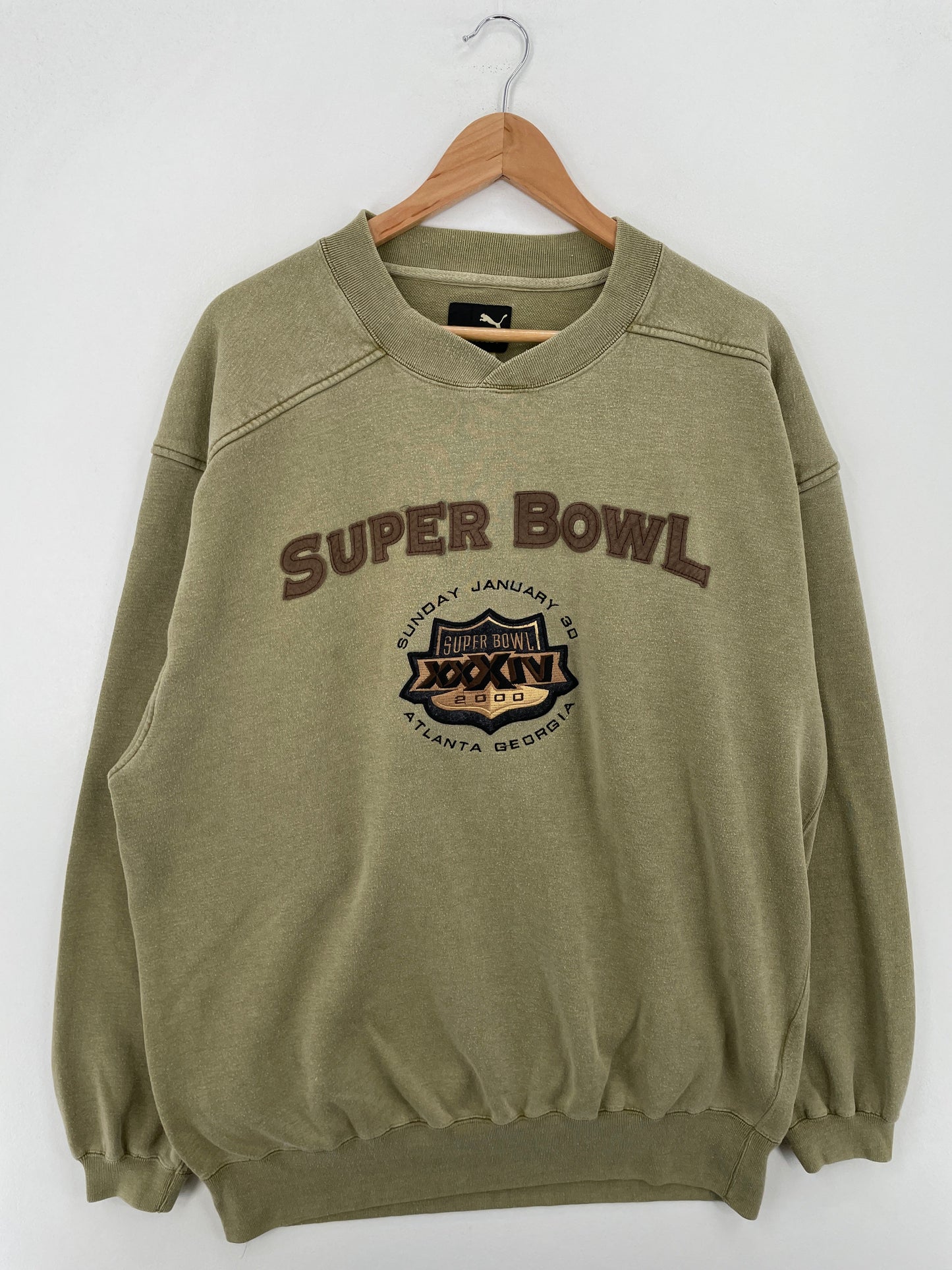 2000 SUPER BOWL Size L Vintage NFL Sweat-Shirt / F2183S