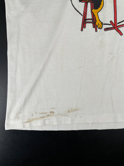 90's TJ BELLS Made in USA Size XL Vintage Animal T-Shirt / E7515T