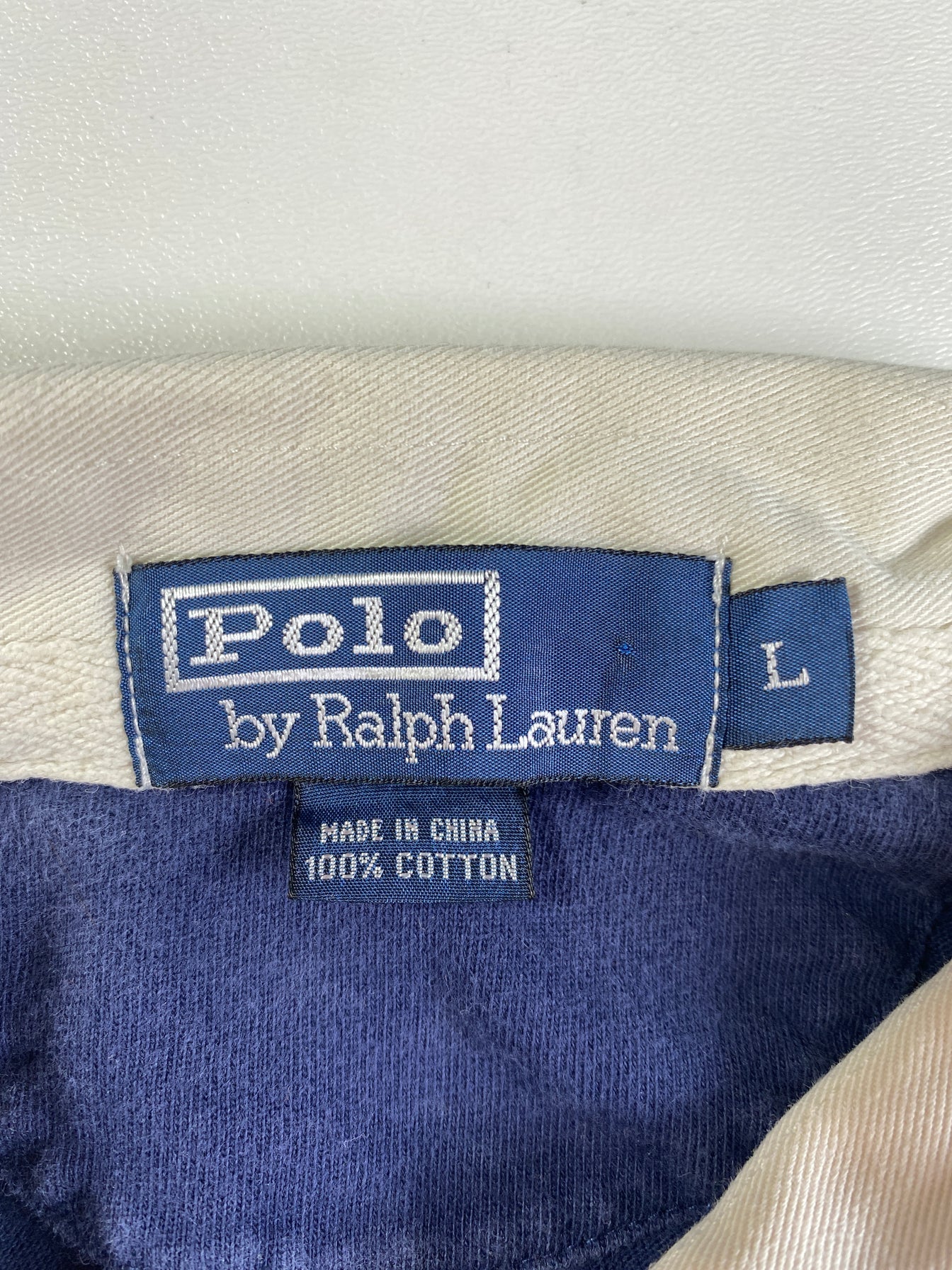 90's POLO RALPH LAUREN Size L Vintage Rugby-Shirt / F8967R
