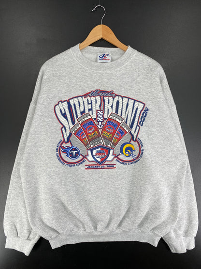 2000 TENNESSEE TITANS x ST. LOUIS RAMS Size XXL Vintage NFL Sweat-Shirt / F704S