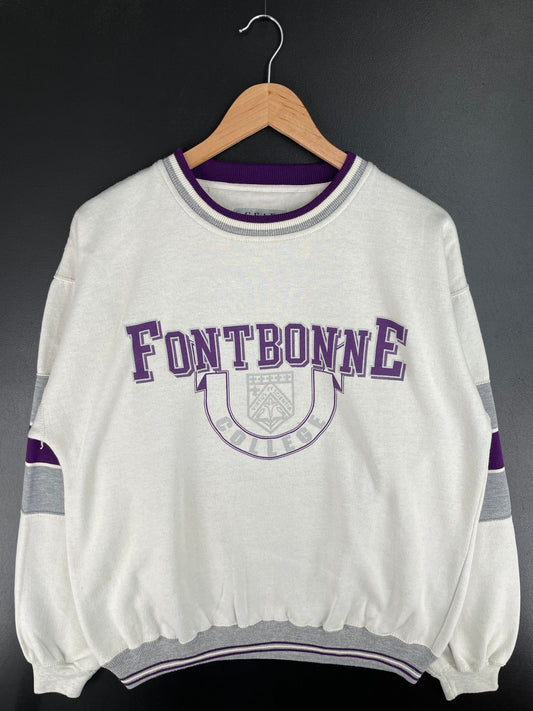00' FONTBONNE Size M Vintage College Sweat-shirt / G74S