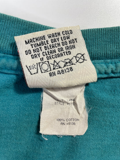 90's SAN JOSE SHARKS Made in USA Size L Vintage NHL T-shirt / E7354T