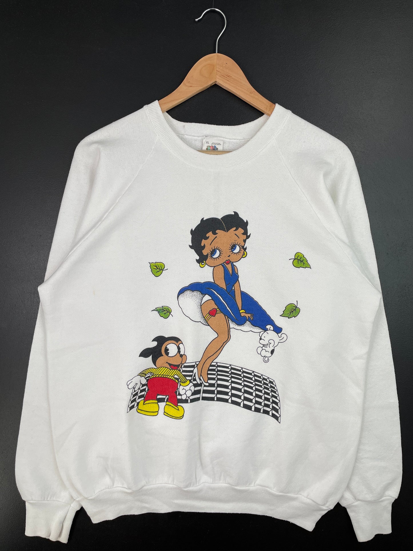90's BETTY BOOP Made in USA Size XL Vintage Sweat-shirt / F3268S