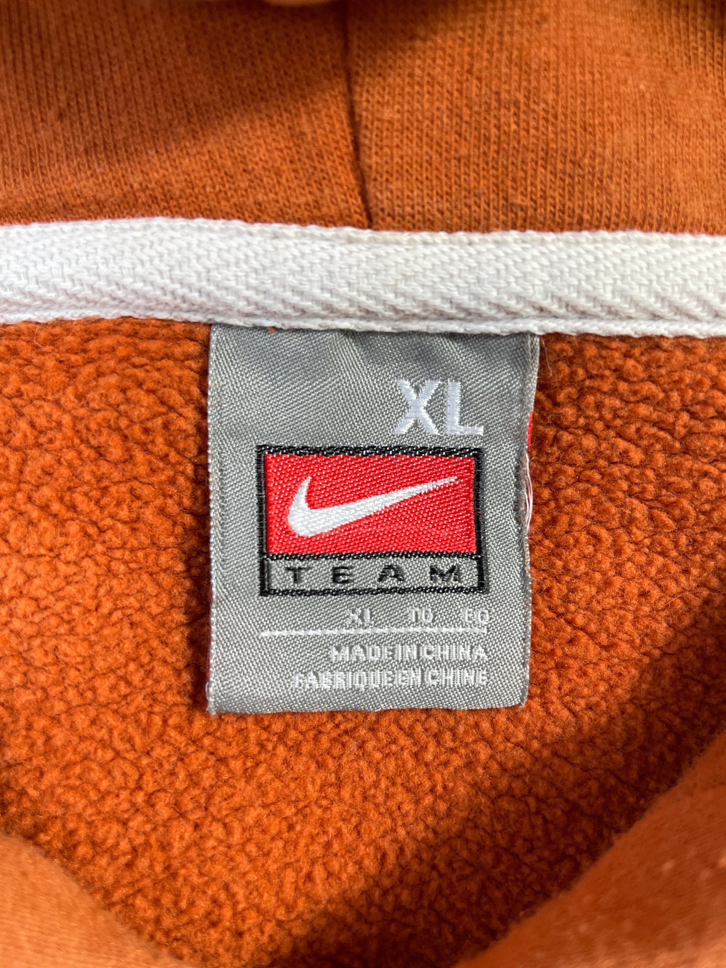 00' NIKE x TEXAS LONGHORNS Size XL Vintage College Hoodie Sweat-Shirt / F570S