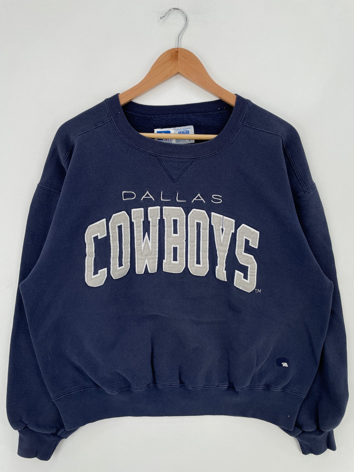 90's RUSSELL x DALLAS COWBOYS Made in USA Size L Vintage NFL Sweat-Shirt / E8773S